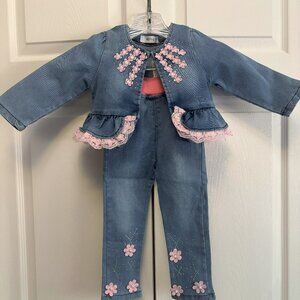 NWT, Toddler Girl Jacket and Pants Size 1-2 years.